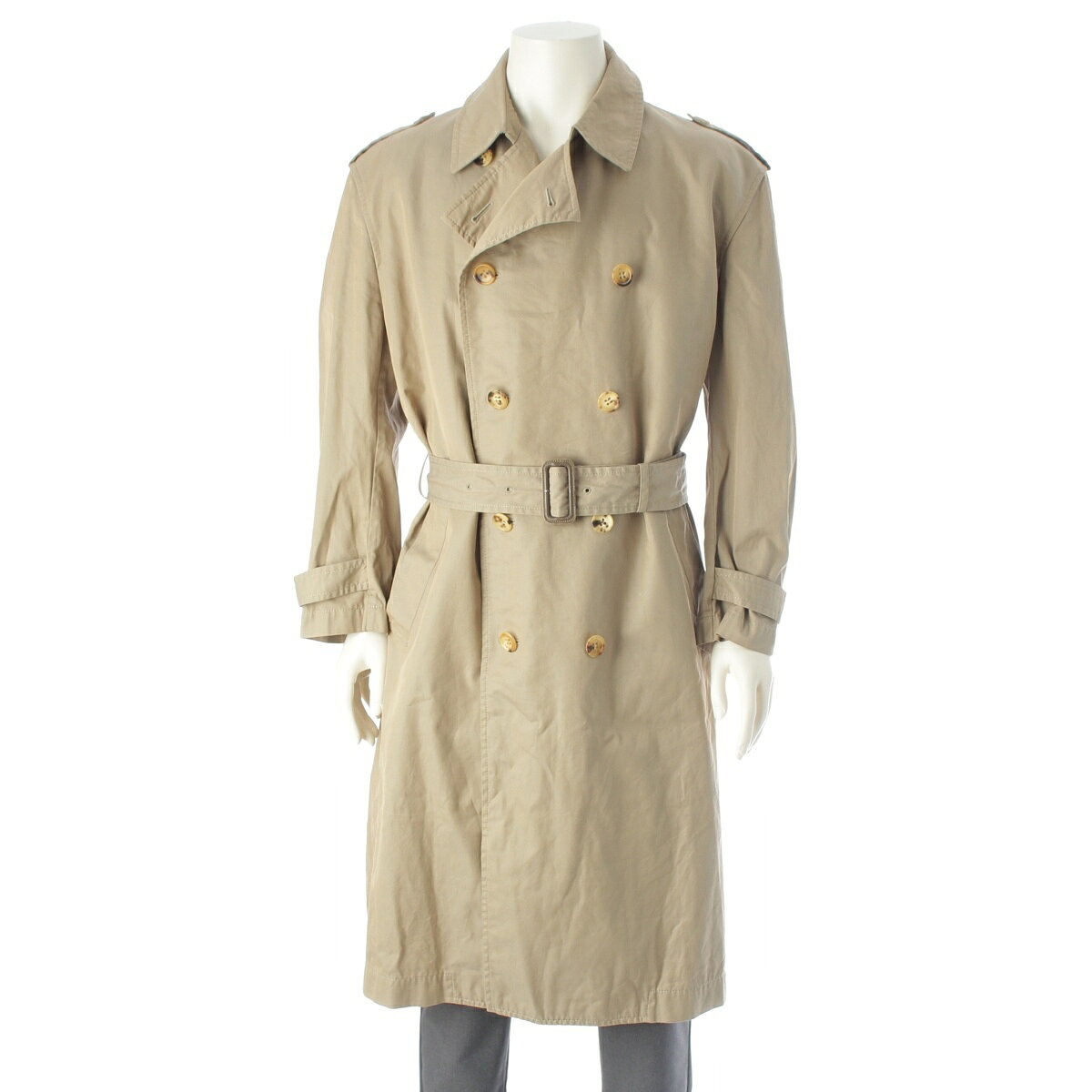 Rakuten - コムデギャルソンオム COMME des GARCONS HOMME 70~80s コットン デカオム トレンチコート アウター ベージュ【中古】【正規品保証】