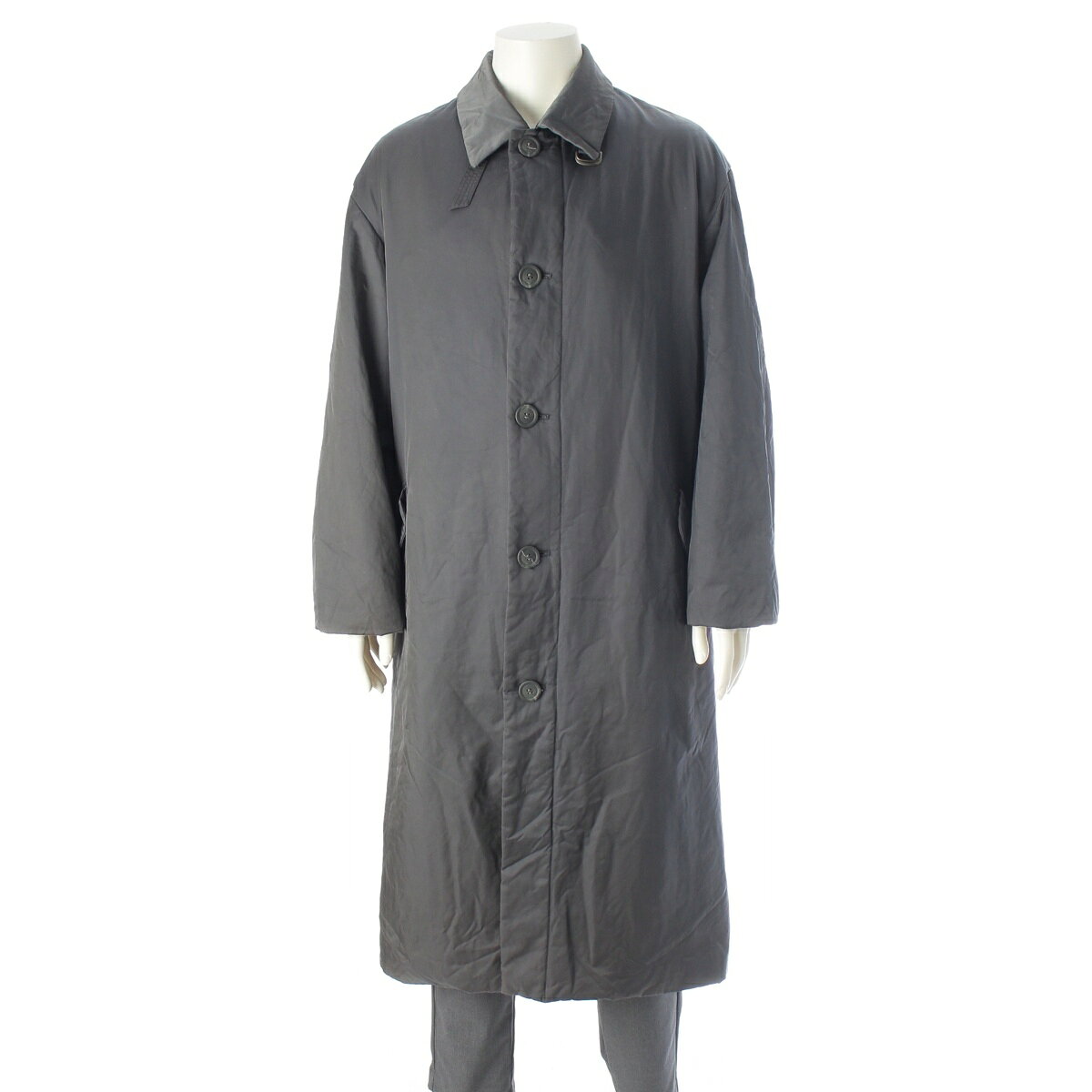 Rakuten - イッセイミヤケ メン ISSEY MIYAKE MEN 96AW 中綿 ロング コート アウター ME63-FA220 グレー系 L【中古】【正規品保証】