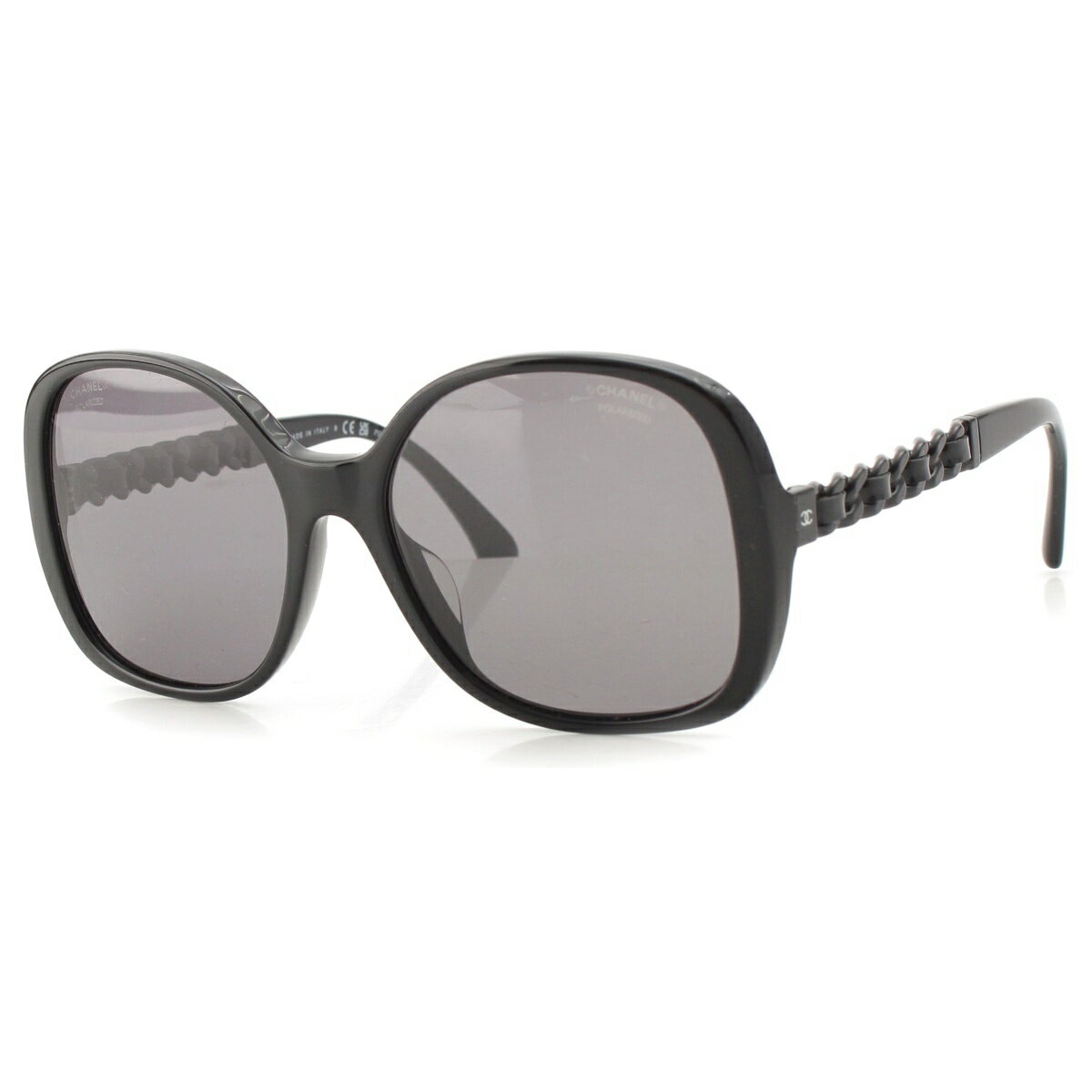 Rakuten - シャネル CHANEL POLARIZED サイド チェーン モチーフ サングラス アイウェア 5470‐Q-A ブラック 57□17【中古】【正規品保証】