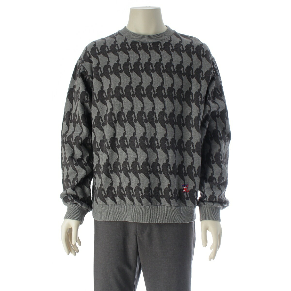 Rakuten - ルイヴィトン LOUIS VUITTON NBA 21SS LVロゴ スウェット RM211M グレー L【中古】【正規品保証】