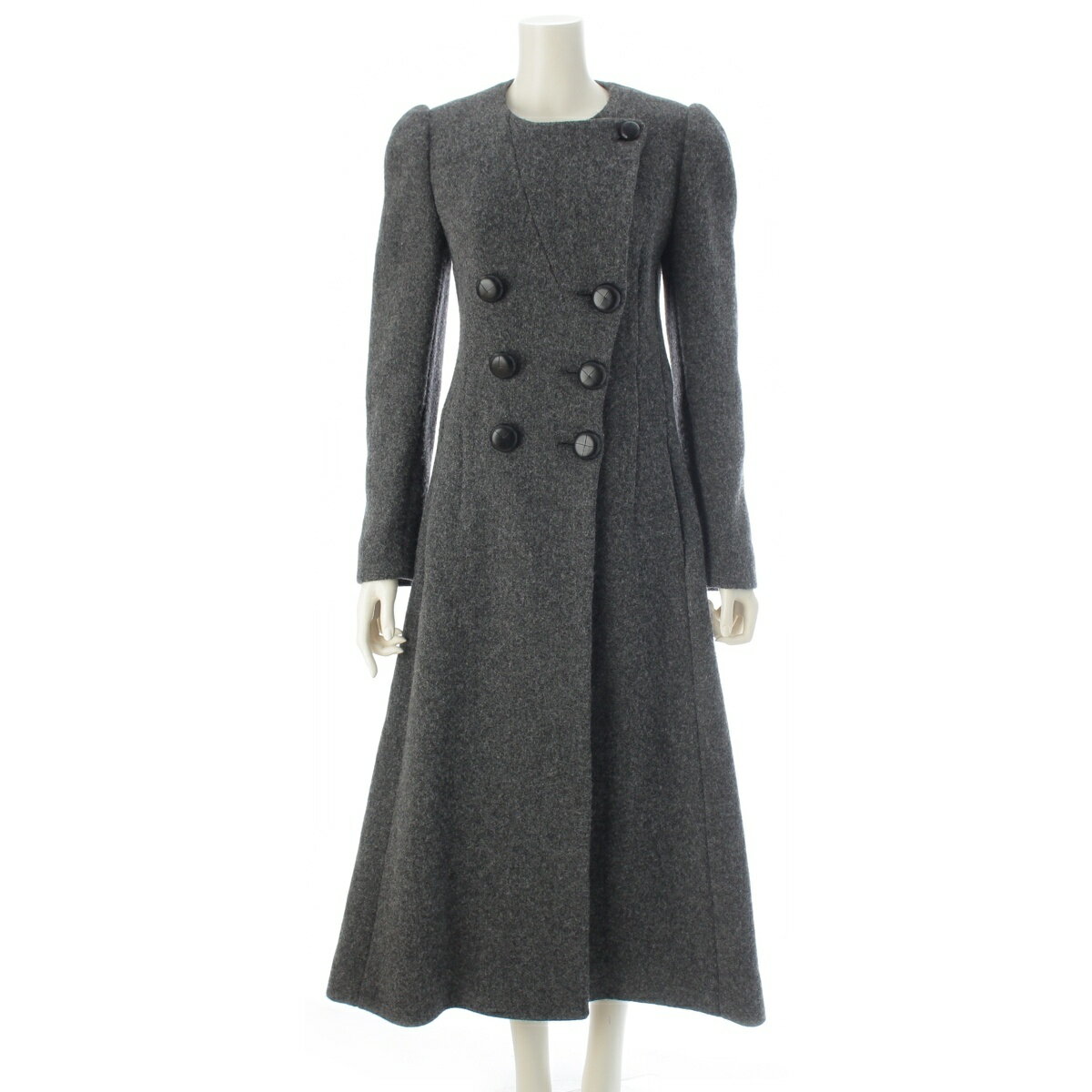 Rakuten - イザベルマラン ISABEL MARANT ウール ロング コート ISC07F004 グレー 036【中古】【正規品保証】