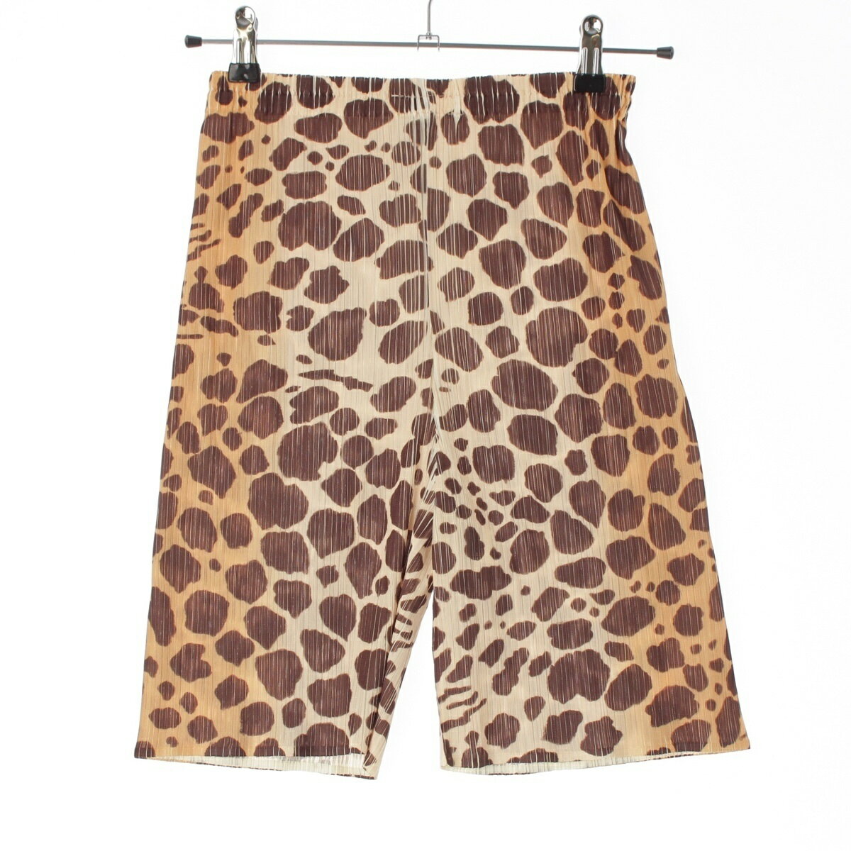 Rakuten - プリーツプリーズ イッセイミヤケ PLEATS PLEASE ISSEY 96SS アニマル ジラフ キリン柄 グラデーション ショートパンツ ボトムス PP62-JF510 マルチカラー 3【中古】【正規品保証】