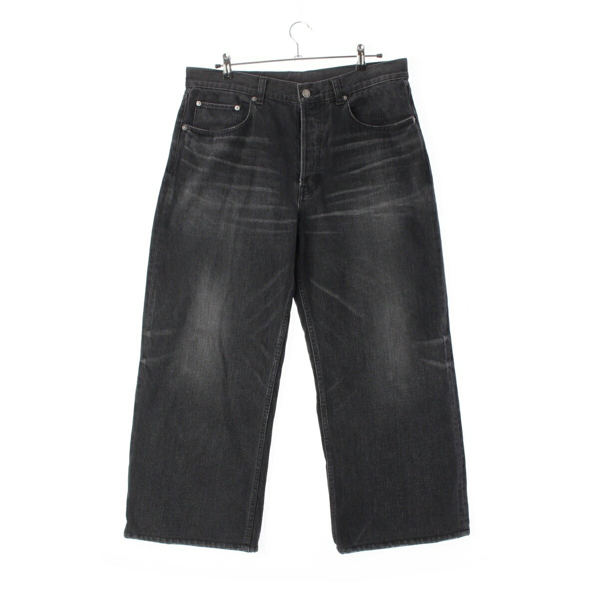 Rakuten - セリーヌ CELINE ニューマックス ルーズフィット デニム パンツ ボトムス RP0C2932F ブラック 32【中古】【正規品保証】