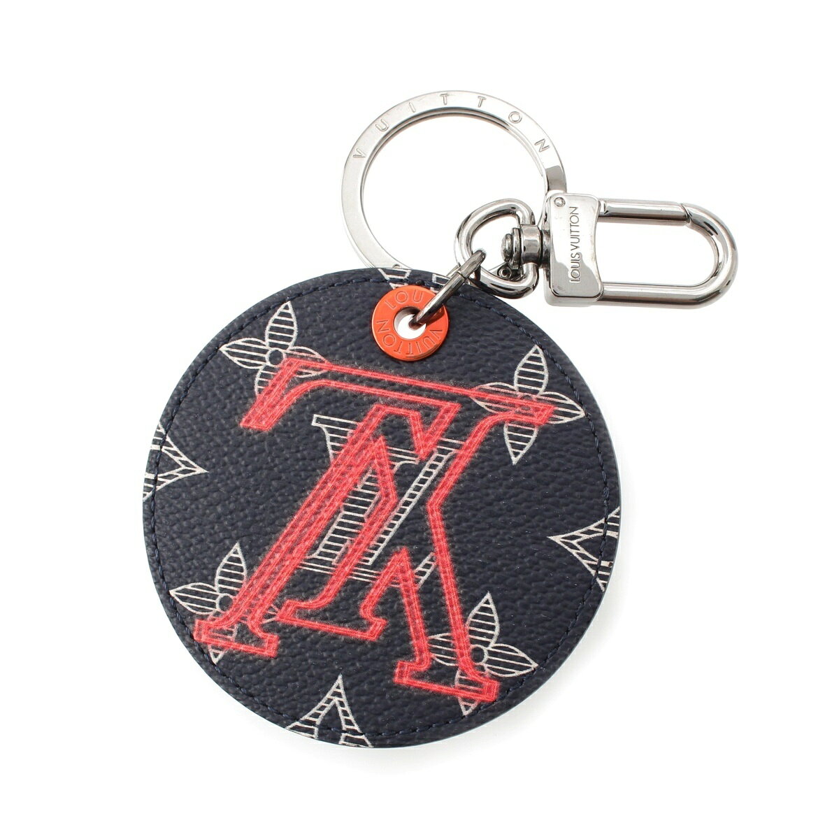 LOUIS VUITTON - ルイヴィトン LOUIS VUITTON モノグラム インク アップサイドダウン キーホルダー MP1988 ネイビー【中古】【正規品保証】