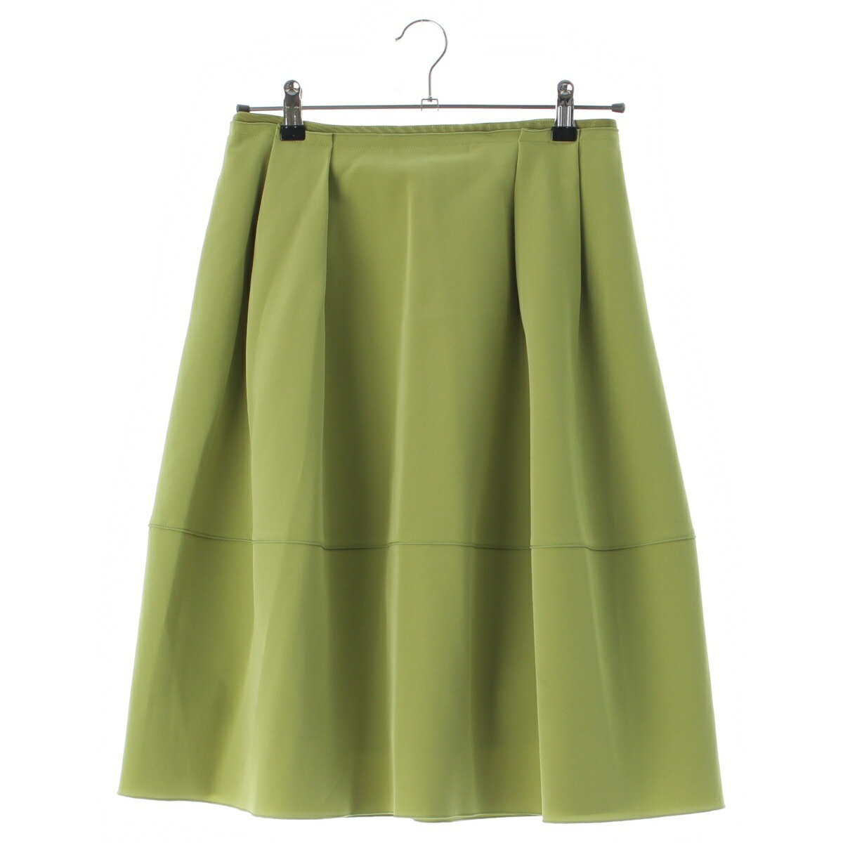 乐天商城 - フォクシー ニューヨーク FOXEY NEW YORK 22年 Skirt Baron フレア スカート ボトムス 38326 グリーン 40【中古】【正規品保証】