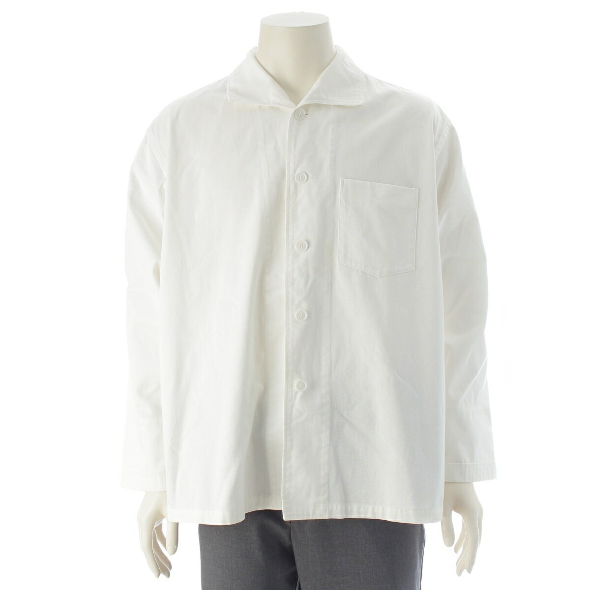 Rakuten - コムデギャルソンオム COMME des GARCONS HOMME AD1995 96SS コットンツイル 田中オム 田中期 ワークシャツ ジャケット アウター HB-100130 ホワイト【中古】【正規品保証】