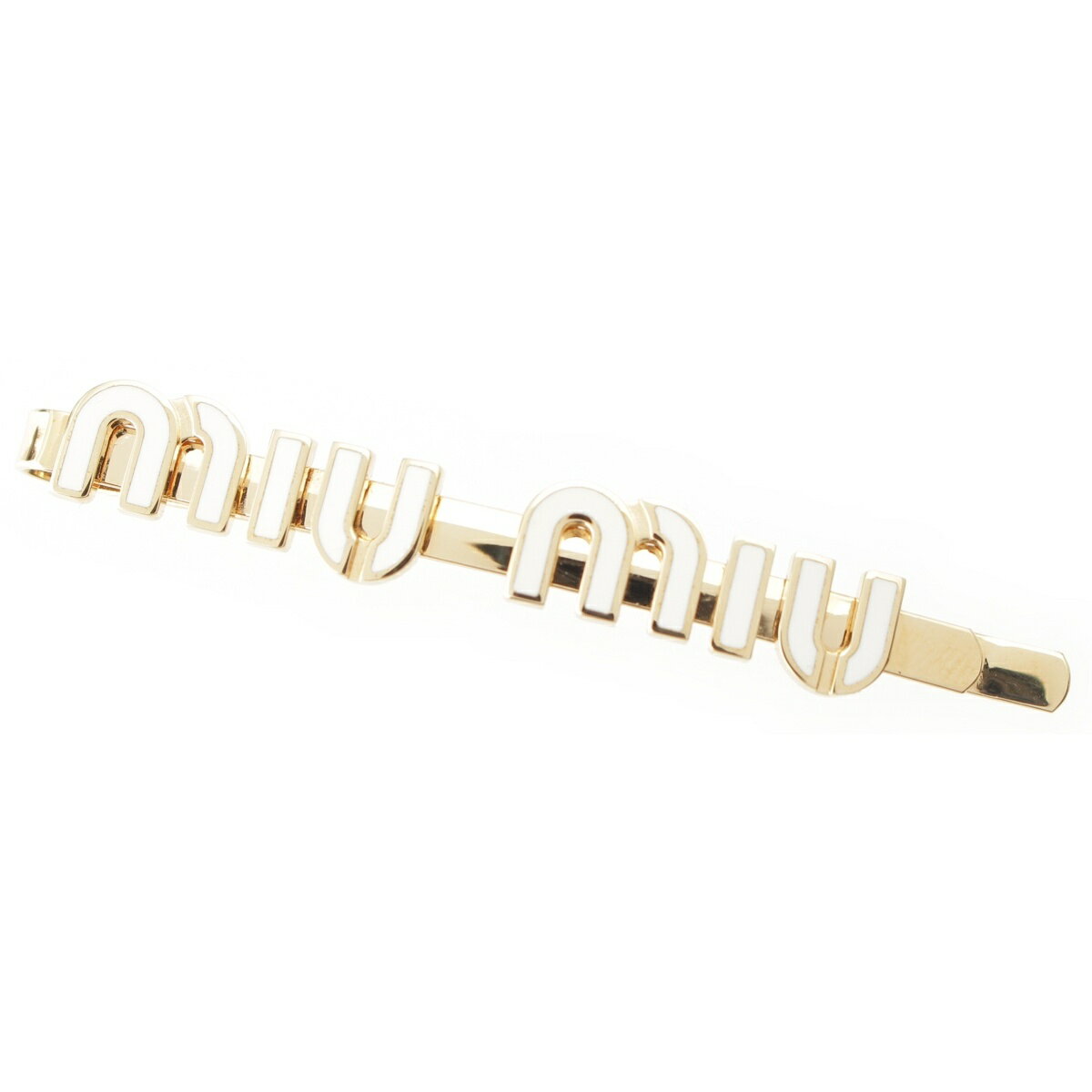 楽天市場】miumiu ヘアクリップ（カラーゴールド）（ヘアアクセサリー