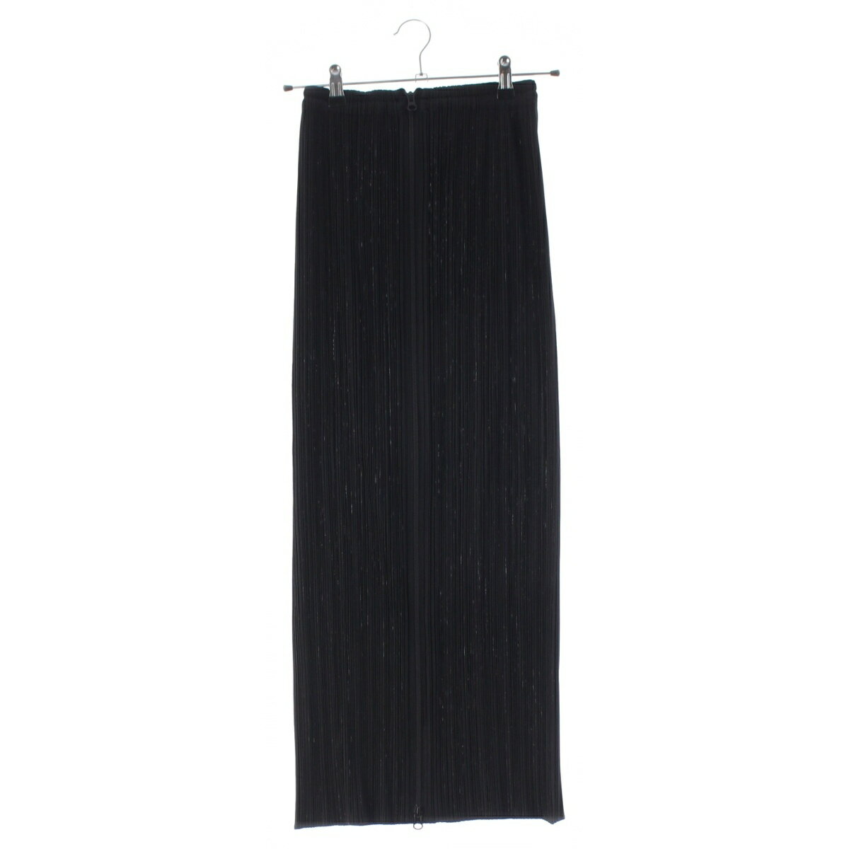 Rakuten - プリーツプリーズ イッセイミヤケ PLEATS PLEASE ISSEY フロント ジップ スカート ボトムス PP04-JG370 ブラック 2【中古】【正規品保証】