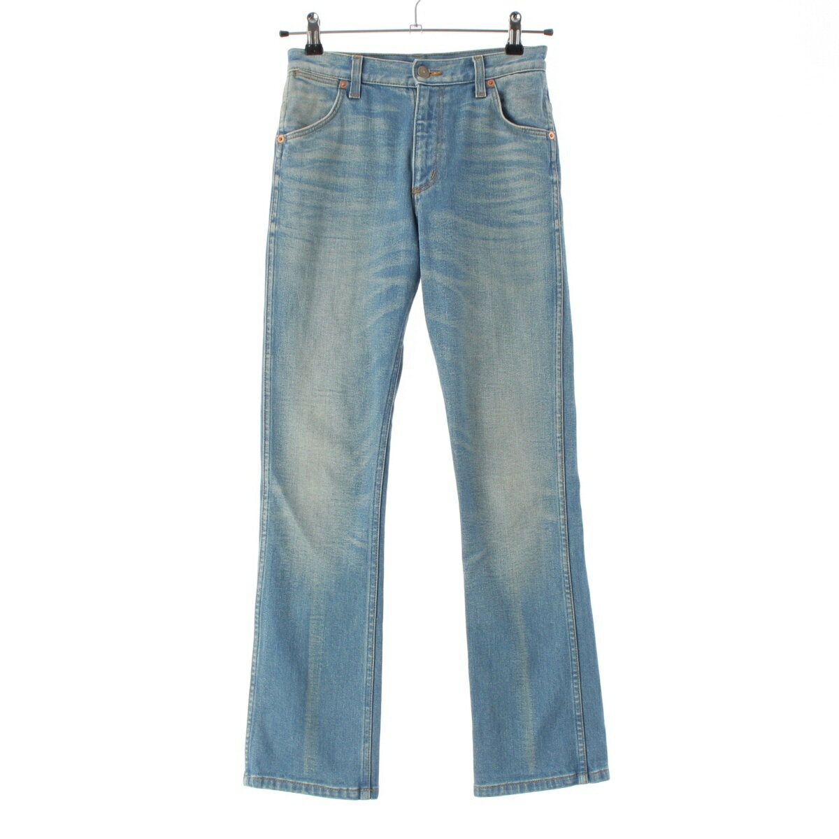 乐天商城 - グッチ GUCCI バックロゴ スキニー デニムパンツ ボトムス 502800 ブルー 22【中古】【正規品保証】