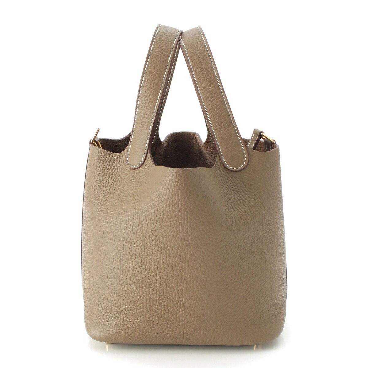 樂天商城 - エルメス HERMES ピコタンロック 18PM トリヨン K刻印 ハンドバッグ ゴールド金具 エトゥープ【中古】【正規品保証】