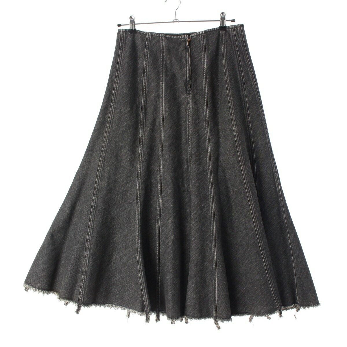 ジュンヤワタナベコムデギャルソン JUNYA WATANABE COMME des GARCONS AD2001 コットンデニム フレア スカート ボトムス JE-S093 グレー M
