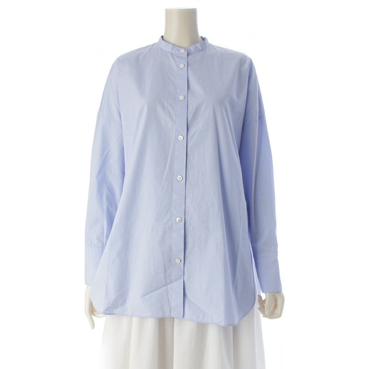 Rakuten - アドーア ADORE 23年 THOMAS MASON CO コットン ブロード 長袖シャツ トップス 531-3910207 ライトブルー 38【中古】【正規品保証】