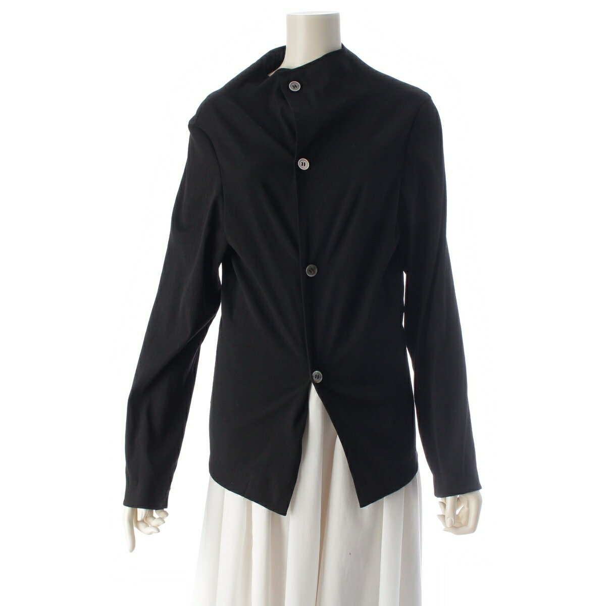 Rakuten - コムデギャルソン COMME des GARCONS AD1996 97SS ボディミーツ 長袖シャツ ジャケット GJ-100270 ブラック【中古】【正規品保証】