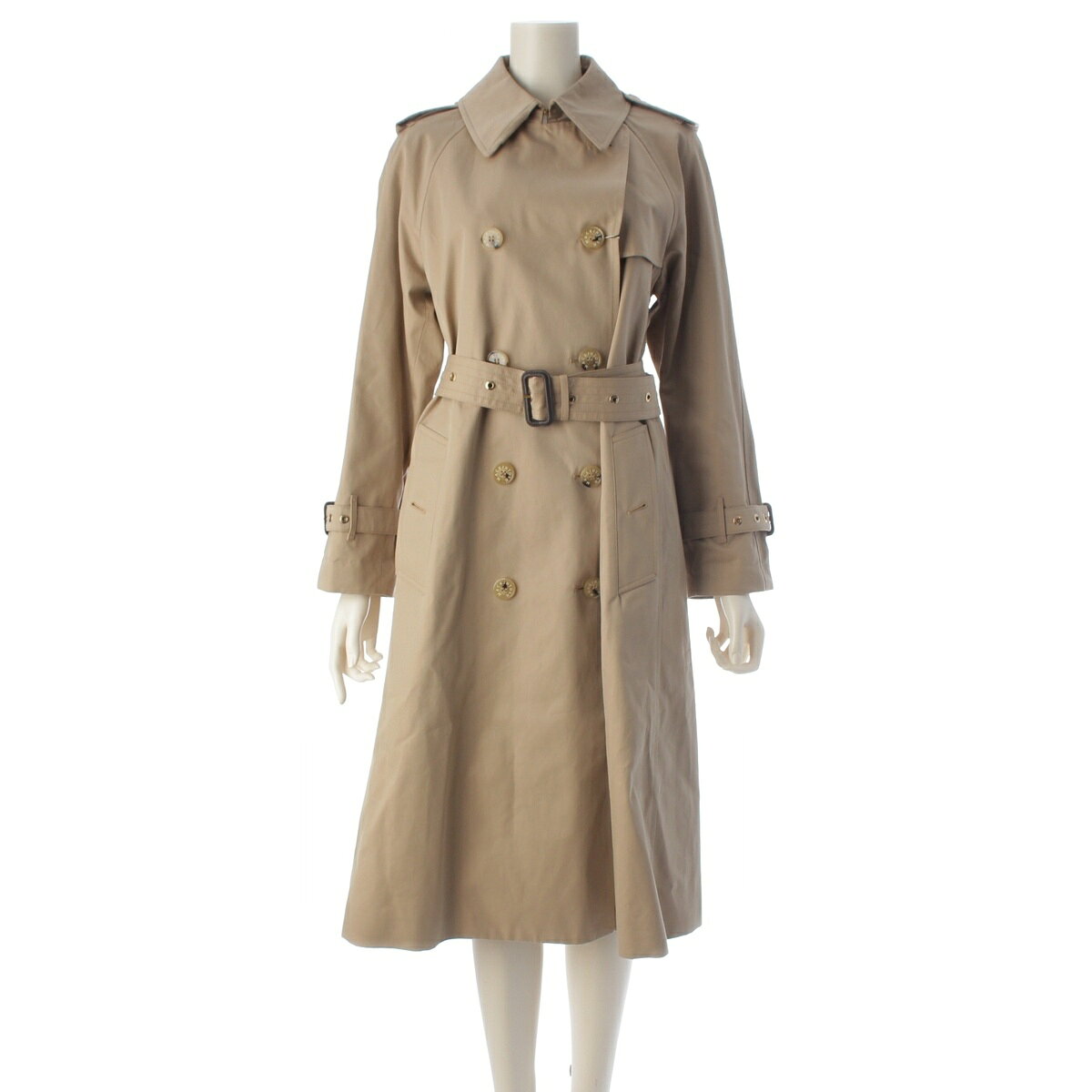 乐天商城 - マッキントッシュ Mackintosh FORREST コットン ダブルブレステッド トレンチコート L231MO1013FLYG ベージュ 4【中古】【正規品保証】