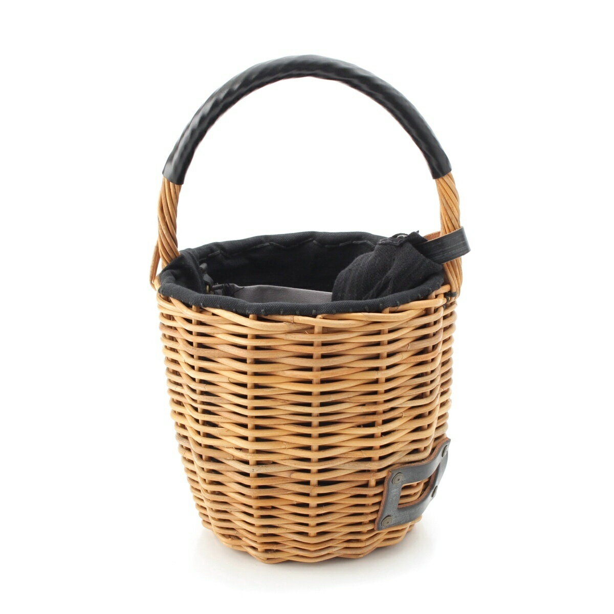 Rakuten - エバゴス ebagos 紅籐 レザー ミニバーキン ブライドル バケツ かご ハンドバッグ ブラック系 M【中古】【正規品保証】