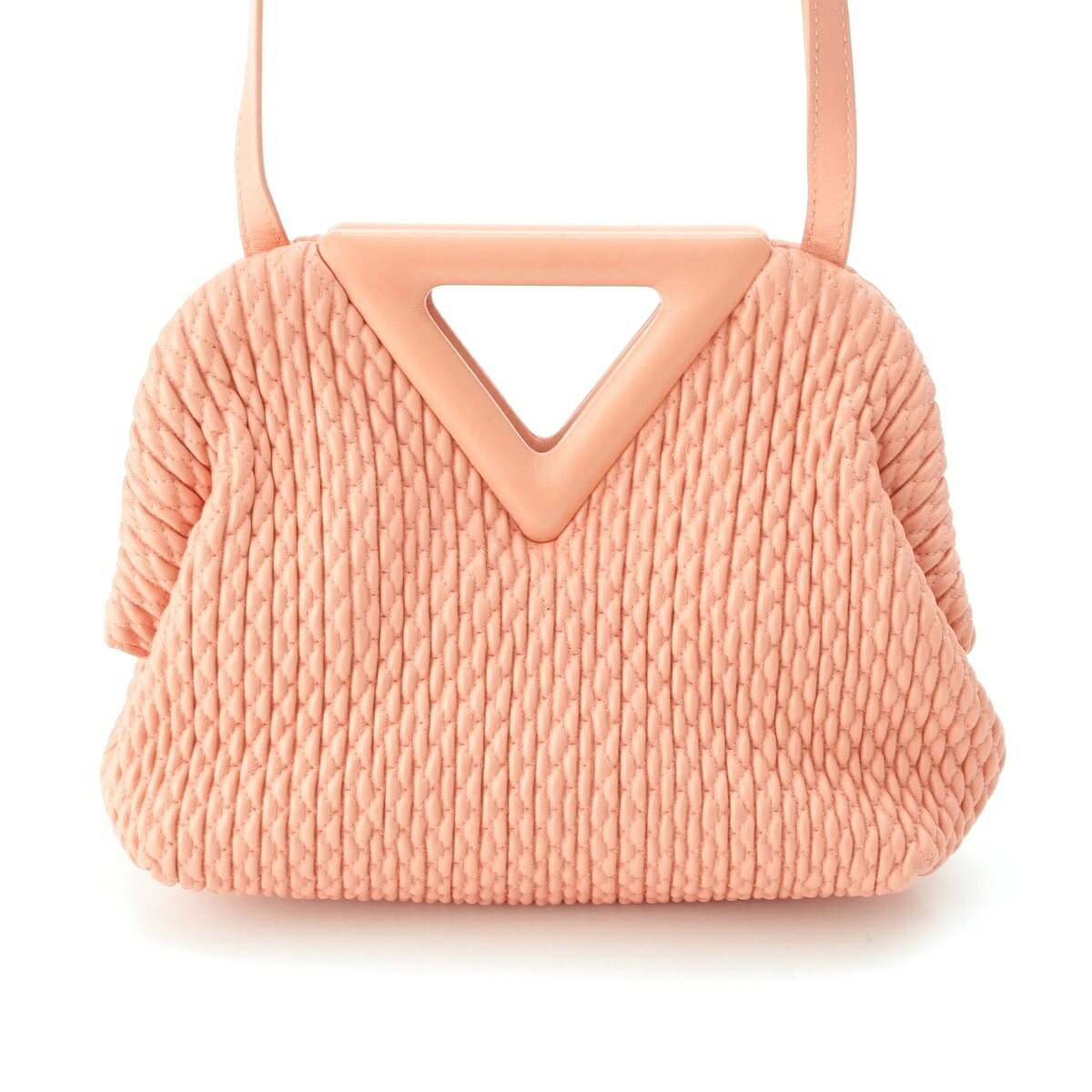 乐天商城 - ボッテガヴェネタ BOTTEGAVENETA レザー ポイント スモール ショルダーバッグ ピンク【中古】【正規品保証】