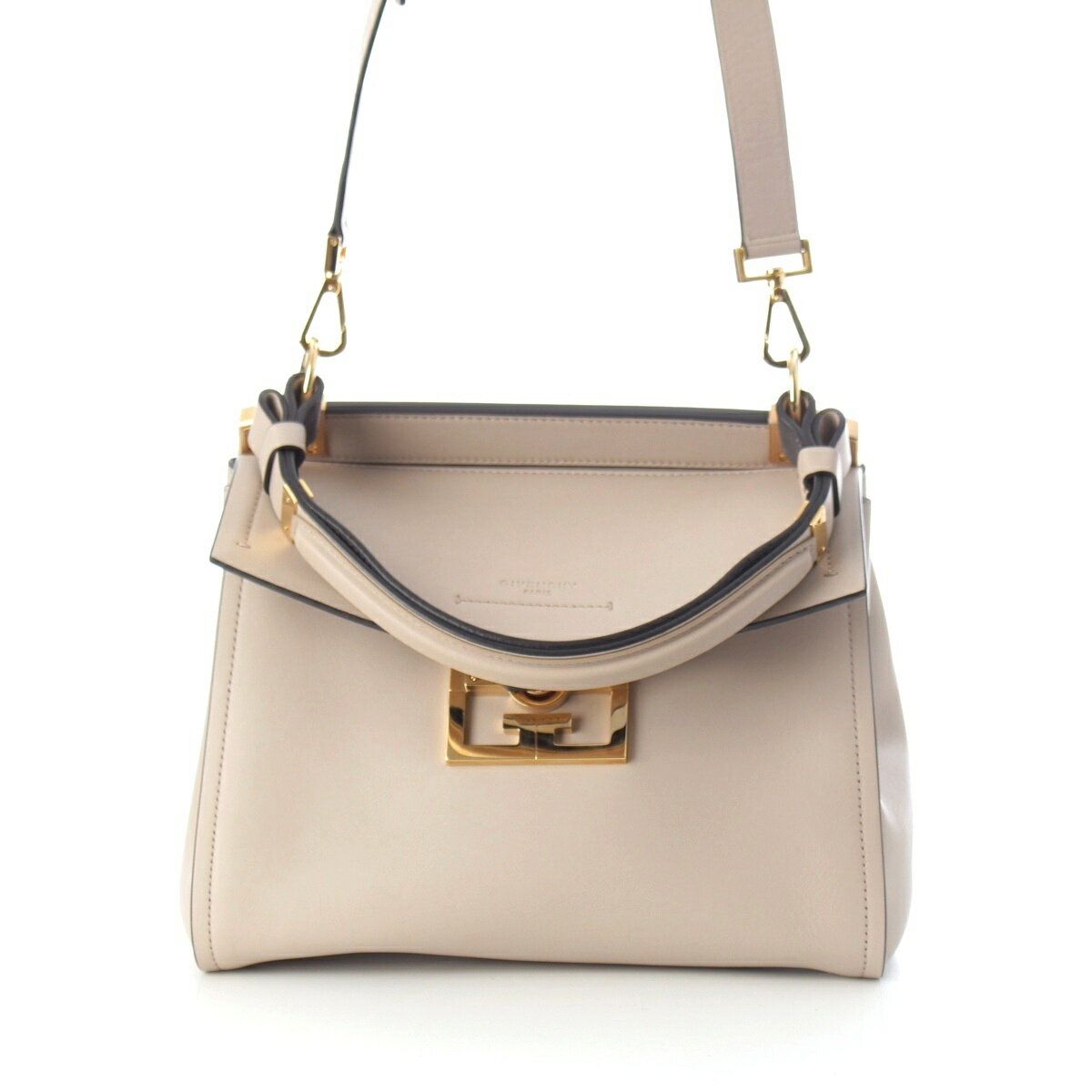 乐天商城 - ジバンシー Givenchy ミスティック スモール レザー 2WAY ハンドバッグ ベージュ【中古】【正規品保証】