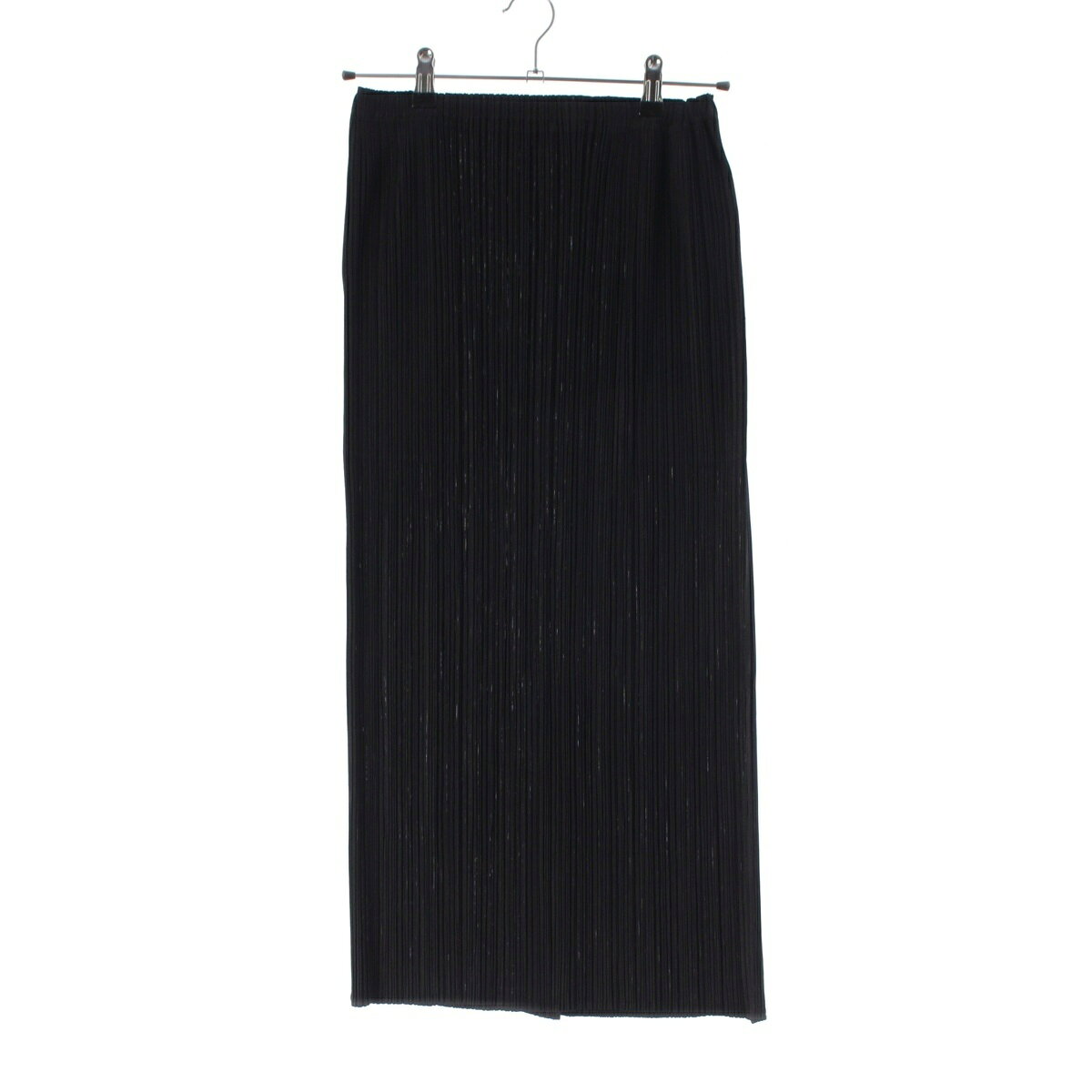 Rakuten - プリーツプリーズ イッセイミヤケ PLEATS PLEASE ISSEY タイト ロング スカート ボトムス PP53-JG414 ブラック 5【中古】【正規品保証】