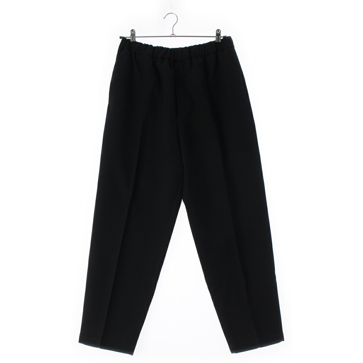 乐天商城 - ジルサンダー JIL SANDER 25年 ウールギャバジン リラックス テーパード スラックス パンツ ボトムス J21KA0012 ブラック 46【中古】【正規品保証】