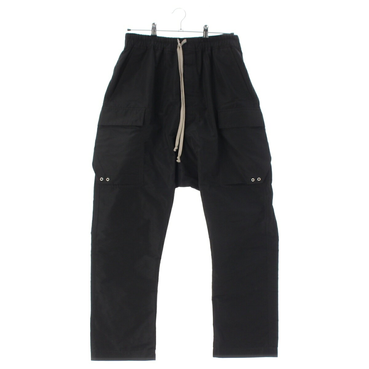 樂天商城 - リックオウエンス Rick Owens 24FW PORTERVILLE ドローストリング パンツ RU0326379 ブラック 50【中古】【正規品保証】