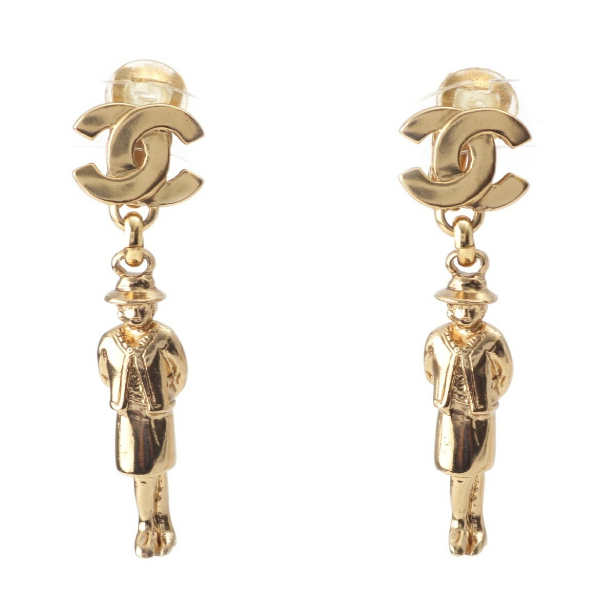 乐天商城 - シャネル CHANEL 02P マドモアゼル ココマーク イヤリング アクセサリー ゴールド【中古】【正規品保証】