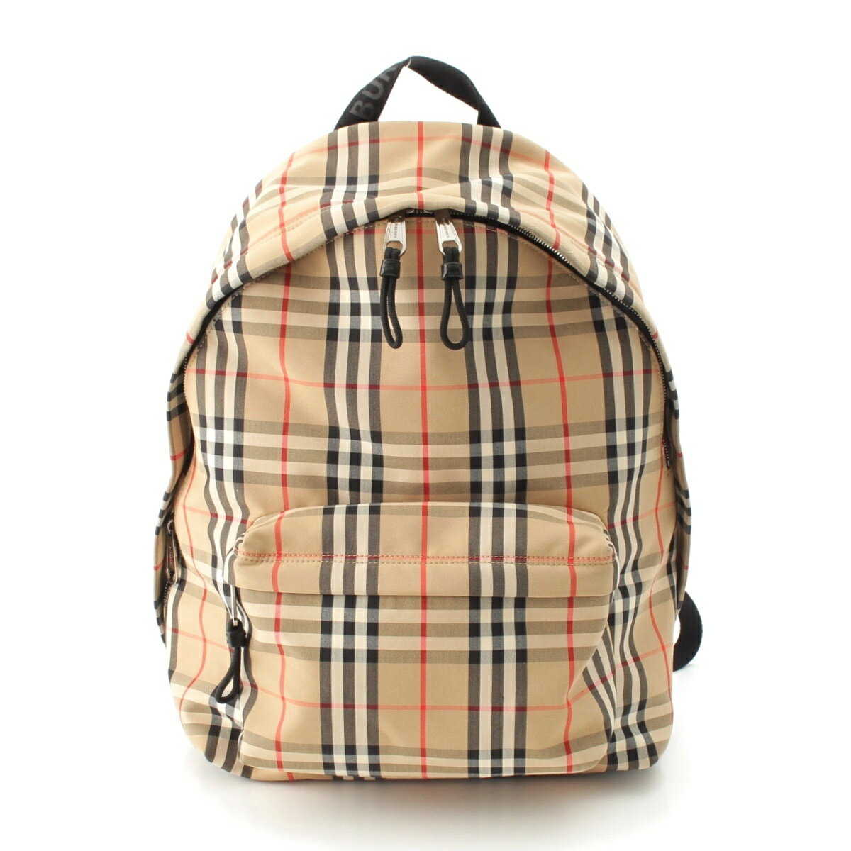 Rakuten - バーバリー BURBERRY ノヴァチェック ファッション雑貨 バックパック 8016106 ベージュ【中古】【正規品保証】