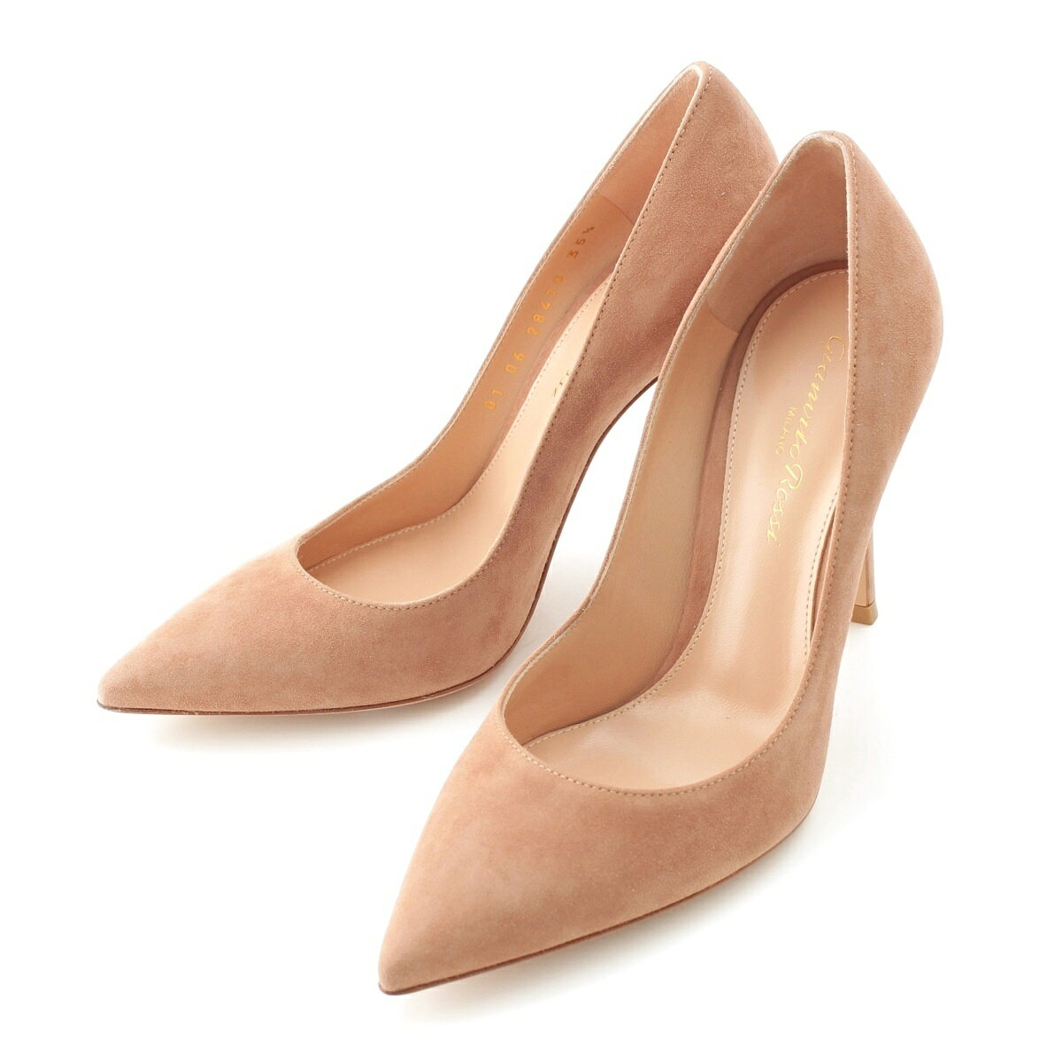 ジャンヴィトロッシ Gianvito Rossi GIANVITO 105 スエード パンプス ベージュ 35.5
