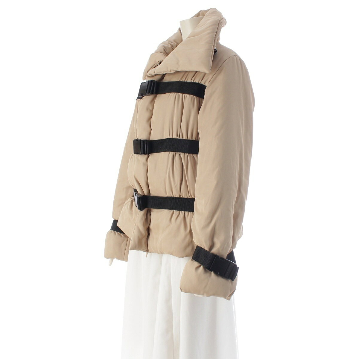 ジャンポールゴルチエ JEAN-PAUL GAULTIER 03AW BONDAGE PUFFER JACKET 中綿 ジャケット アウター ベージュ 40【中古】【正規品保証】 retro-10148605 retro サンプル画像2