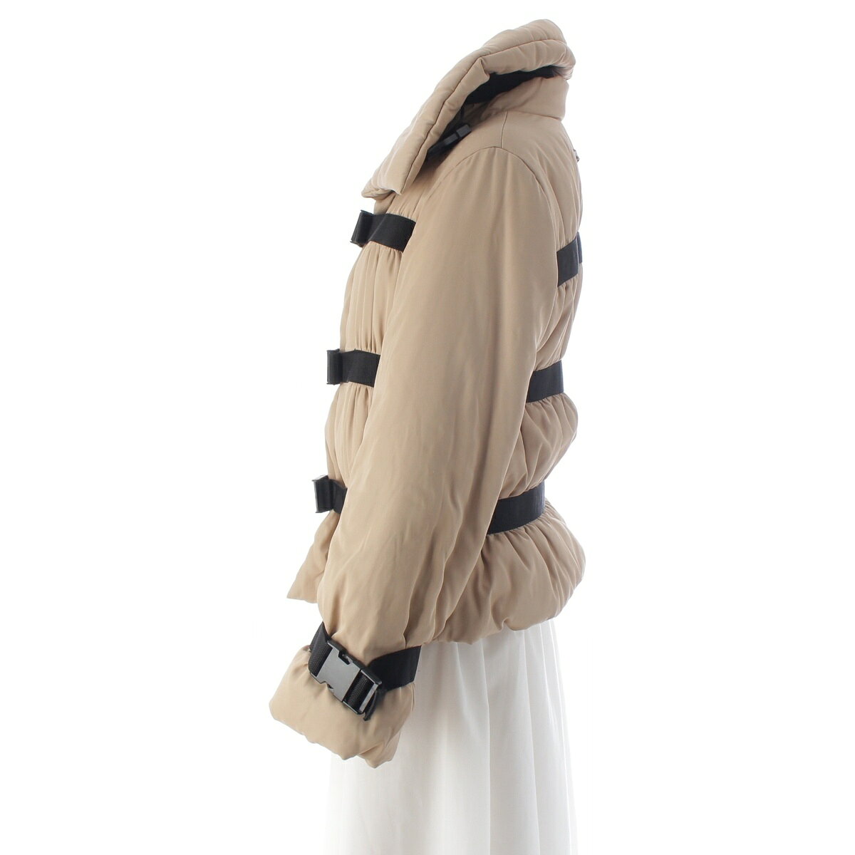 ジャンポールゴルチエ JEAN-PAUL GAULTIER 03AW BONDAGE PUFFER JACKET 中綿 ジャケット アウター ベージュ 40【中古】【正規品保証】 retro-10148605 retro サンプル画像3