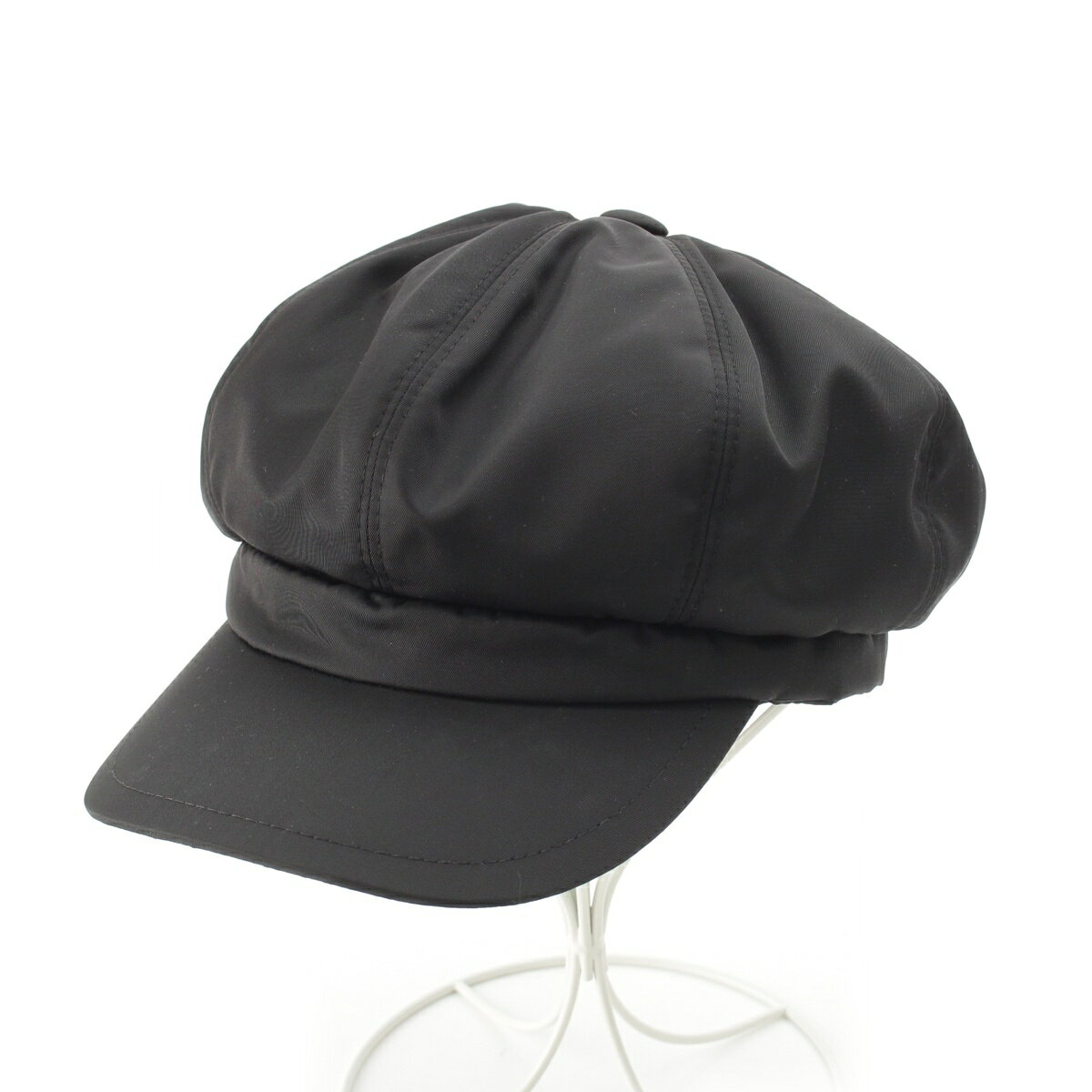 美品 ♡ PRADA 黒 キャスケット 防止 正規品 人気モデル 楽天市場】プラダ 中古（ハンチング・キャスケット｜レディース帽子