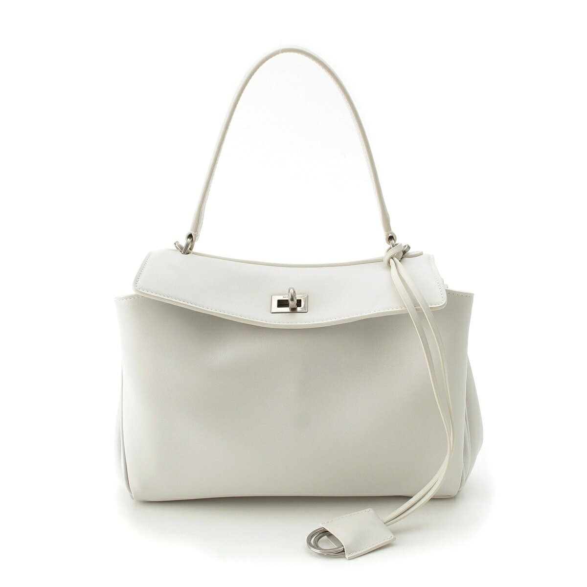 バレンシアガ BALENCIAGA ロデオ スモール RODEO SMALL レザー 2WAY ハンドバッグ 789779 ホワイト【中古】【正規品保証】