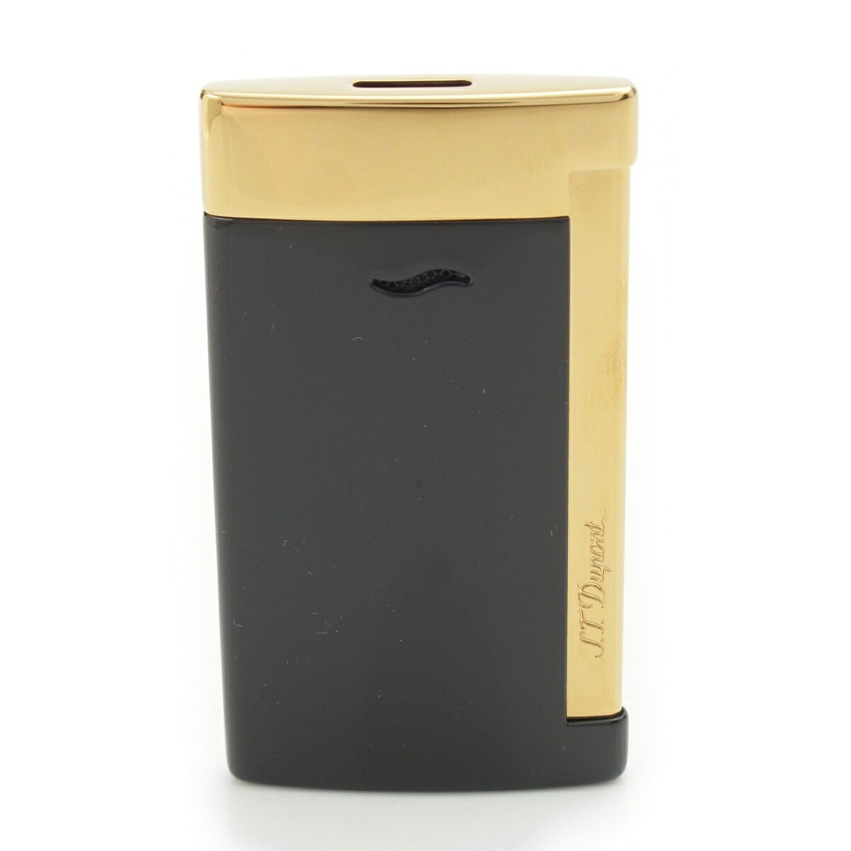 デュポン Dupont スリム7 SLIM7 ラッカー 真鍮 ガス ライター 027708 クロム ブラック ゴールド【中古】【正規品保証】