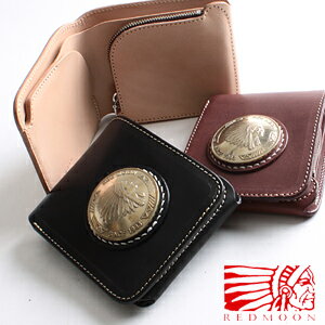 楽天REDMOON専門店 レッタンヨロズヤREDMOON レッドムーン 二つ折り財布 別注 2000 51mm/coin 2000-MD[メンズ 男物 本革 サドルレザー 日本製 職人 匠 財布 革財布 ウォレット ショートウォレット おしゃれ かっこいい 大人 彼氏 男性 プレゼント]