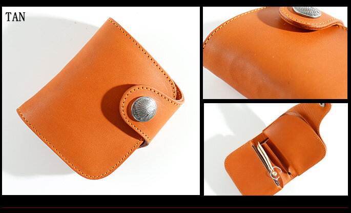 REDMOON レッドムーン ジャンキー 二つ折り財布 HR-01AJ[メンズ 男物 本革 サドルレザー 日本製 職人 匠 財布 革財布 ウォレット ショートウォレット HR01型 RMコンチョ おしゃれ かっこいい 大人 彼氏 男性 プレゼント]