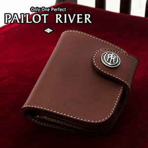 PAILOT RIVER パイロットリバー 二つ折り財布 PR-HR01-NCC[メンズ 男物 本革 サドルレザー 日本製 職人 匠 財布 革財布 ウォレット ショートウォレット おしゃれ かっこいい 大人 彼氏 男性 プレゼント]