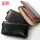 REDMOON レッドムーン Round Zip Long Wallet Compact HANDSOME-CV シェルコードバン コンパクトラウンドファスナーロングウォレット