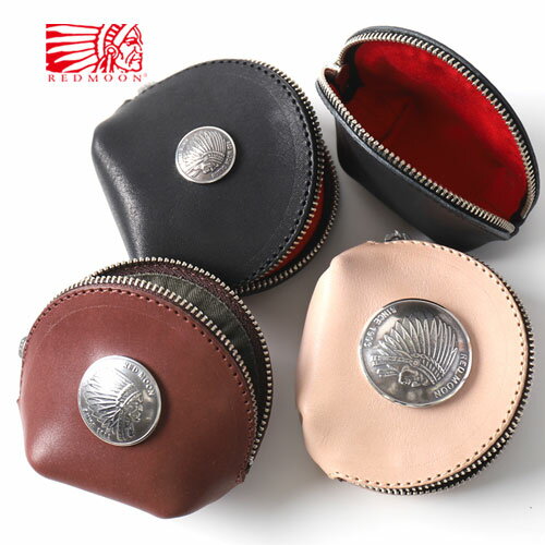 Rakuten - REDMOON レッドムーン マルチケース Multi Case RM-MCC21A (21mmコンチョ付) RM-MCC30A (30mmコンチョ付)RM-MCC38A (38mmコンチョ付) RM-MCC (コンチョ無)[小物収納 サドルレザー本革 丸型 コインケース 日本製 職人 匠 おしゃれ かっこいい 大人 プレゼント]