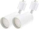 2個セット ダクトレール用スポットライト シリンダータイプ GU10口金 LED電球付き 商品電力6W (40W型相当) 昼白色 送料無料 (沖縄・離島を除く)...