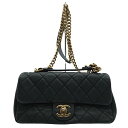 シャネル CHANEL マトラッセ トップハンドル 2WAY ハンドバッグ ショルダーバッグ 斜め掛け キルティング ココマーク チェーンストラップ ブラック ...