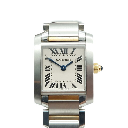 カルティエ Cartier タンクフランセーズSM 時計 クオーツ 四角 スクエア 白文字盤 アナログ シンプル シック 華やか エレガント 高級感 きれいめ 気品 女性的 上品 上質 シルバー ゴールド ホワイト文字盤 750 金 18Kを含む W51007Q4 レディース 【中古 AB品】送料無料 カルティエ Cartier タンクフランセーズSM 時計 クオーツ 四角 スクエア 白文字盤 アナログ シンプル シック 華やか エレガント 高級感 きれいめ 気品 女性的 上品 上質 シルバー ゴールド ホワイト文字盤 750 金 18Kを含む W51007Q4 レディース 【中古 AB品】送料無料