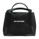 バレンシアガ BALENCIAGA ネイビーカバス バッグ ハンドバッグ ポーチ付 シンプル シック ユニセックス 四角 スクエア 自立 機能的 カジュアル お...