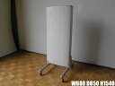 【中古】厨房 照明看板 自立 両面 アクリル 屋外用 2灯 キャスター付 W680×D850×H1540mm
