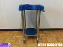 【未使用保管品】 厨房用品 業務用 ステンレス オーブン台 架台 作業台 W355×D355×H750mm キャスター ストッパー付き あおり有