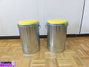 【中古】厨房 業務用 ドラム缶 バケツ型 クッション付き スツール 椅子 2個セット 黄色 収納 W315×D315×H460mm 深さ415mm 店舗 インテ...