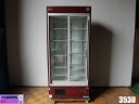 【中古】厨房 ダイワ 大和冷機 業務用 リーチイン 冷蔵ショーケース 353U 三相 200V 446L 中ビン210本 大ビン158本 庫内灯付 木目調