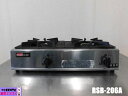 【中古】厨房 リンナイ 業務用 卓上 コンロ ガステーブル 2口 RSB-206A 都市ガス 圧電式 スタンダードタイプ W545×D275×H150mm