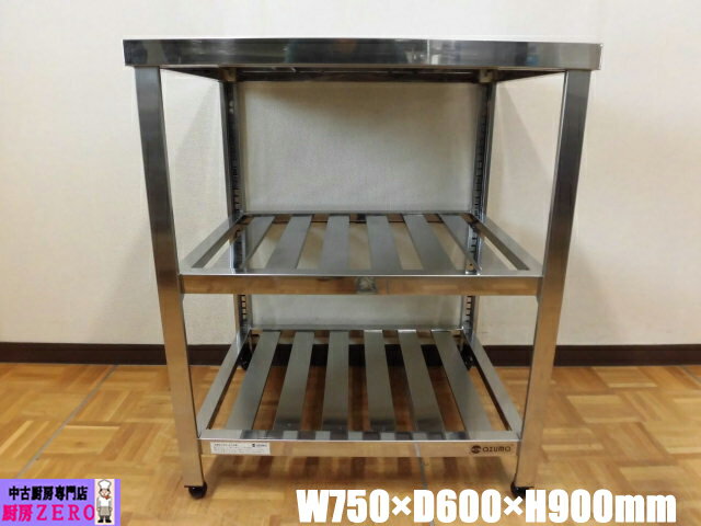 【中古】厨房用作業台小 スチール製 スキマ用 小型 店舗用品 業務用品 飲食店 中古】厨房用作業台小 スチール製 スキマ用 小型 店舗用品 業務