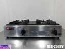【中古】厨房 リンナイ 業務用 卓上 ガステーブル コンロ 2口 RSB-206SV 都市ガス プロパンガス 圧電式 立消え安全装置付 2019年製