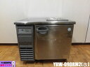 【中古】厨房 フクシマガリレイ 業務用 1ドア ホテルパン付き 台下 冷蔵庫 YRW-090RM2(改) 100V 211L コールドテーブル 庫内灯 2019年製