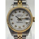 【中古】 ロレックス ROLEX デイトジャスト オイスターパーペチュアル 10P ダイヤ 79173G レディース 時計 A番 稼働品